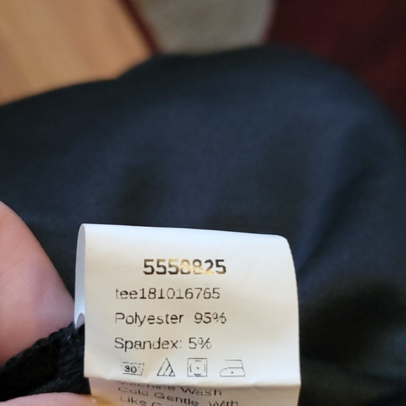 Plus Dot Mesh Sleeve Peplum Top - Picture 5 of 5